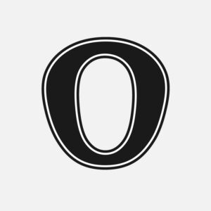 Number Zero With Black Outline