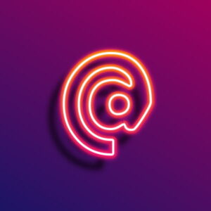 At Symbol Neon Light