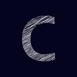 Letter C Chalk Design