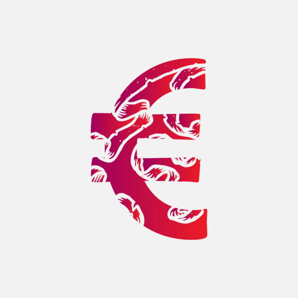 Euro Symbol With The Ribbon Scar