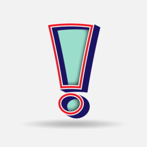 Exclamation Symbol With Embedded Frame