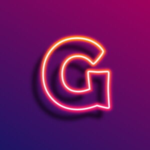 G Letter Neon Light