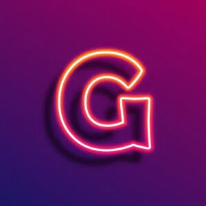 G Letter Neon Light