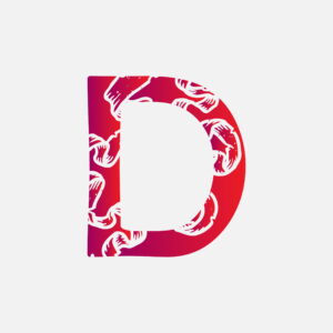 Letter D With The Ribbon Scar
