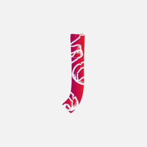 Letter J With The Ribbon Scar