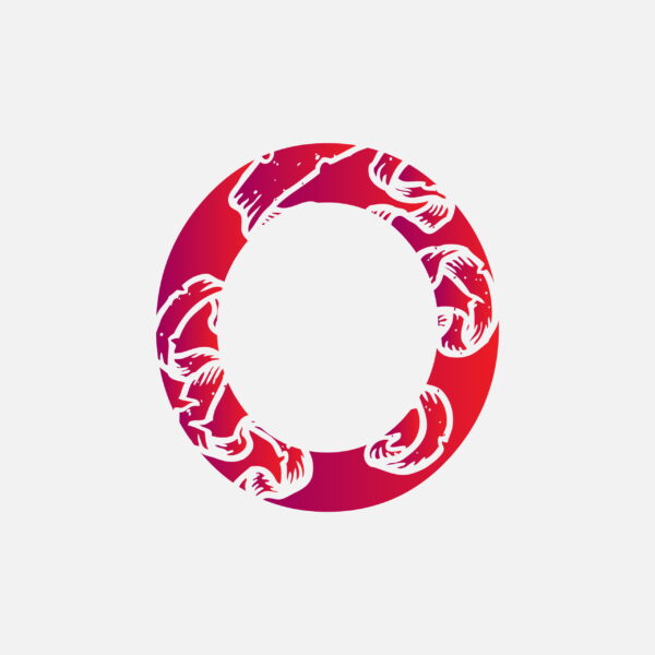 Letter O With The Ribbon Scar