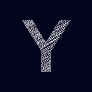 Letter Y Chalk Design