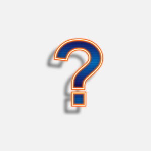 Question Symbol Neon Effect