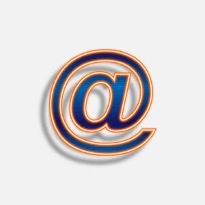 Symbol At Neon Effect