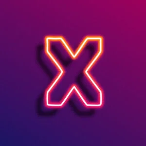 X Letter Neon Light