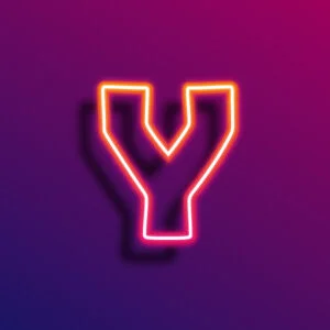 Y Letter Neon Light