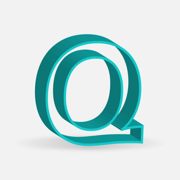 3D Letter Q Frame Design