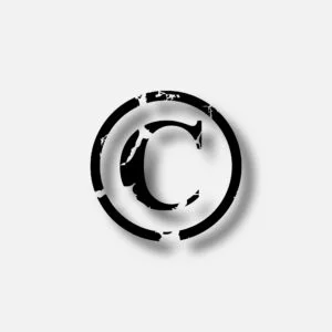 Copyright Symbol With Horror Scar