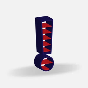 Exclamation Symbol Shutter Louvre Design