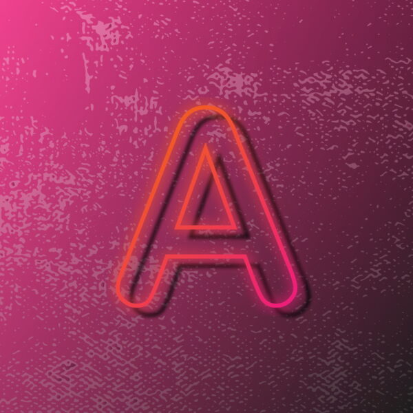 Letter A Outline Design