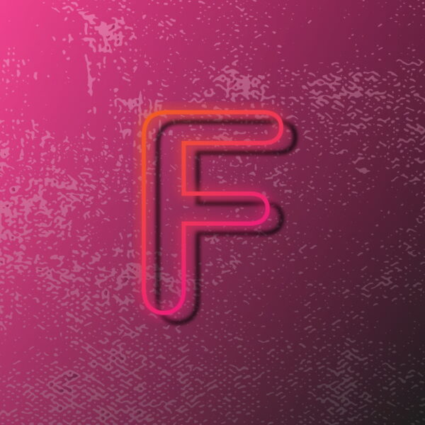 Letter F Outline Design