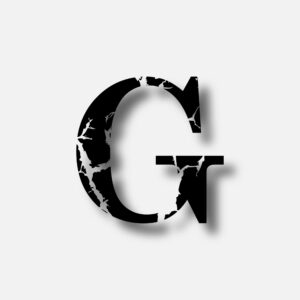 Letter G With Horror Scar