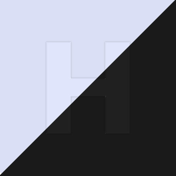Letter H Transparent Design