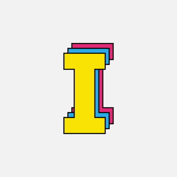 Letter I Tricolor Design