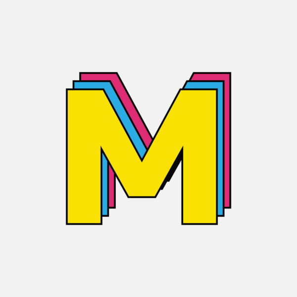 Letter M Tricolor Design