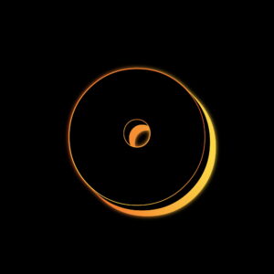 Letter O Neon Glow Effect