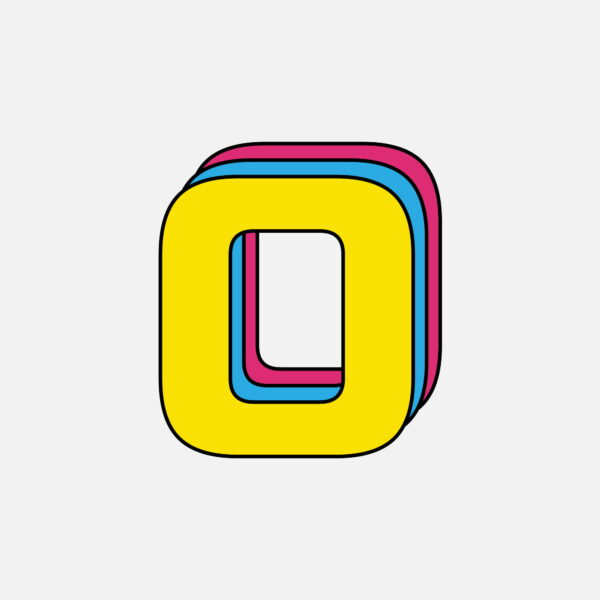 Letter O Tricolor Design
