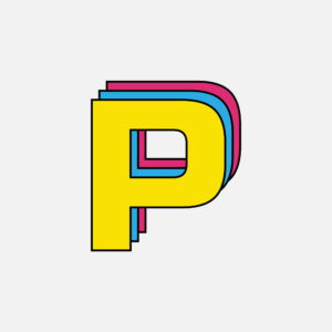 Letter P Tricolor Design