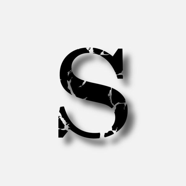Letter S With Horror Scar