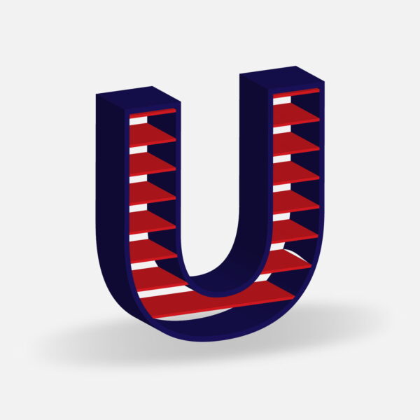 Letter U Shutter Louvre Design