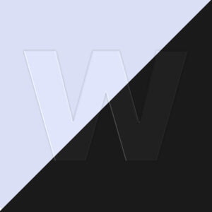 Letter W Transparent Design