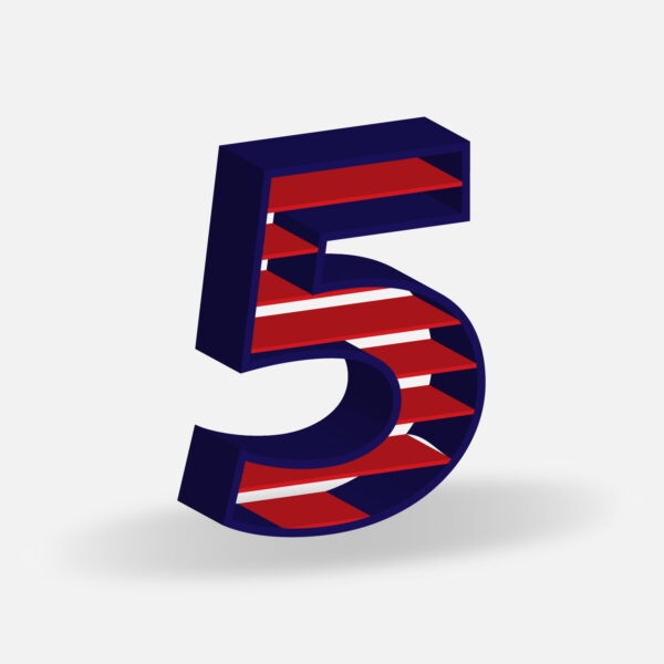 Number Five Shutter Louvre Design