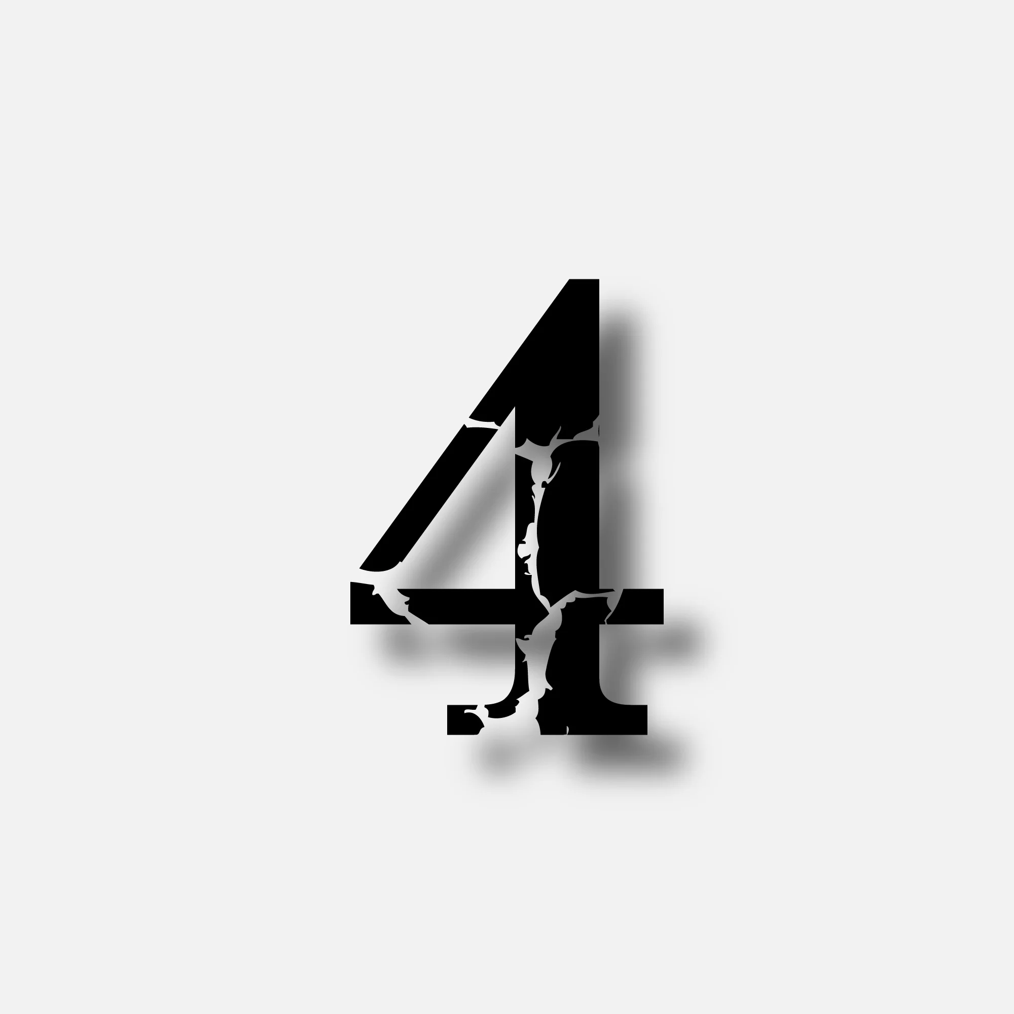 Number Four With Horror Scar