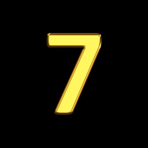 Number Seven Gold Bar