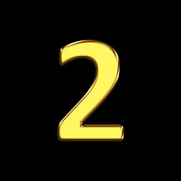Number Two Gold Bar