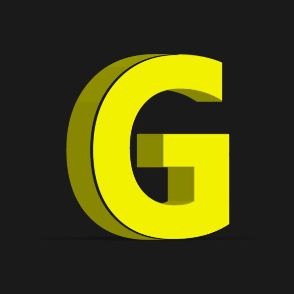 3D G Letter