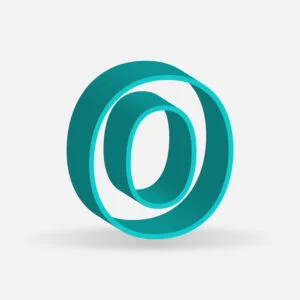 3D Number Zero Frame Design