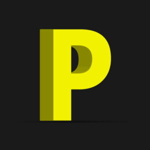 3D P Letter
