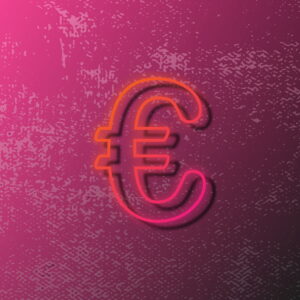 Euro Symbol Outline Design