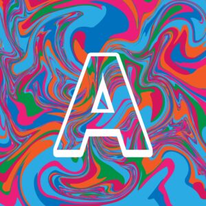 Letter A Colorful Design