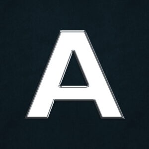 Letter A Silver Design