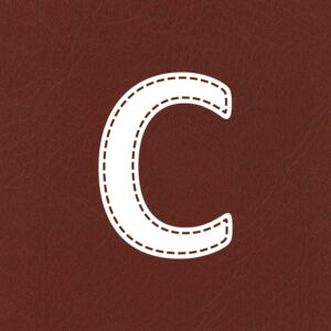 Letter C Stitched Design