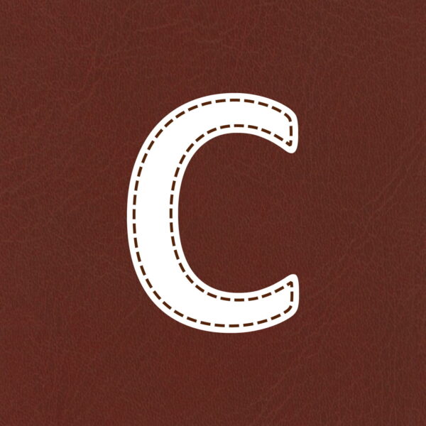 Letter C Stitched Design