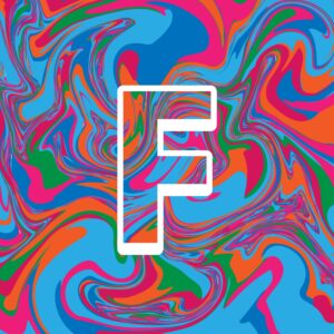 Letter F Colorful Design