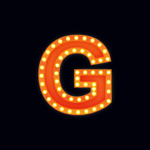 Letter G Show Light Design