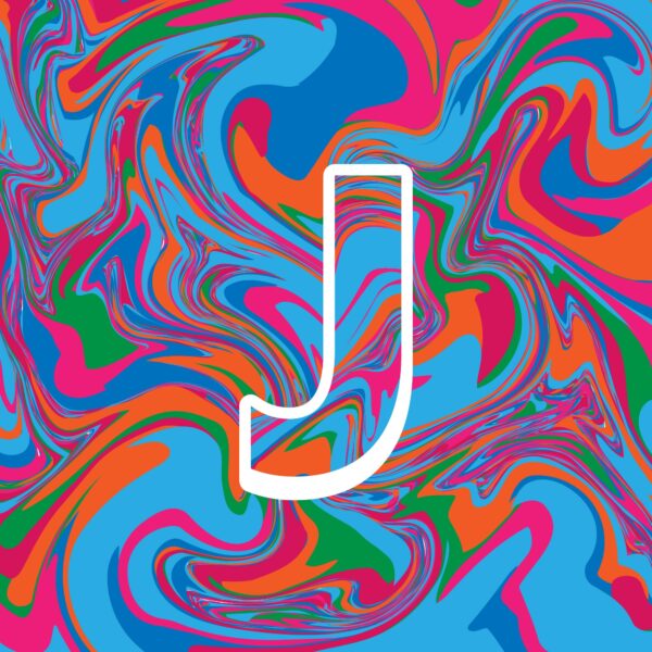 Letter J Colorful Design