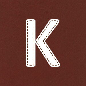 Letter K Stitched Design