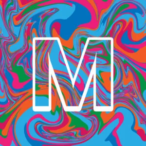 Letter M Colorful Design