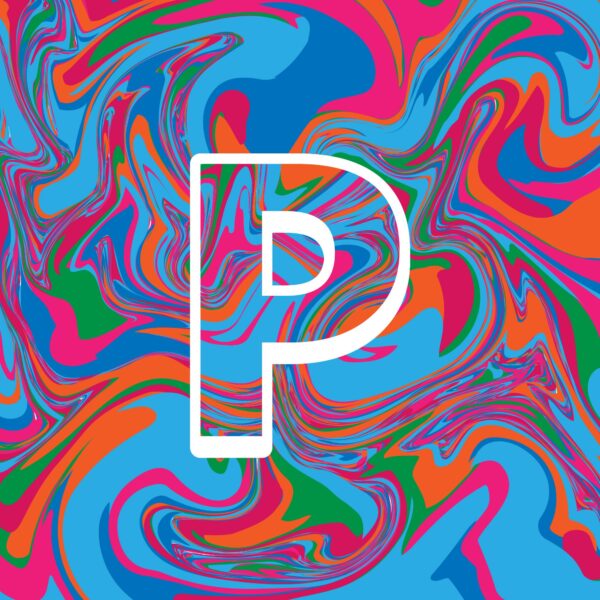 Letter P Colorful Design
