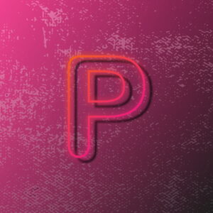 Letter P Outline Design