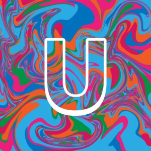 Letter U Colorful Design